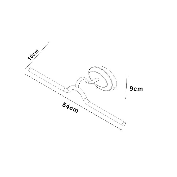Подсветка для зеркал ARTE LAMP HARRY A7031AP-1AB
