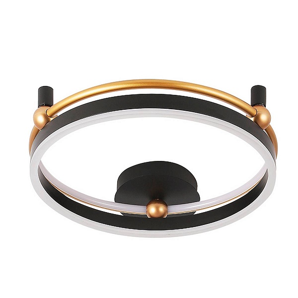 Светильник потолочный CRYSTAL LUX FERNANDO PL48W LED BLACK/GOLD