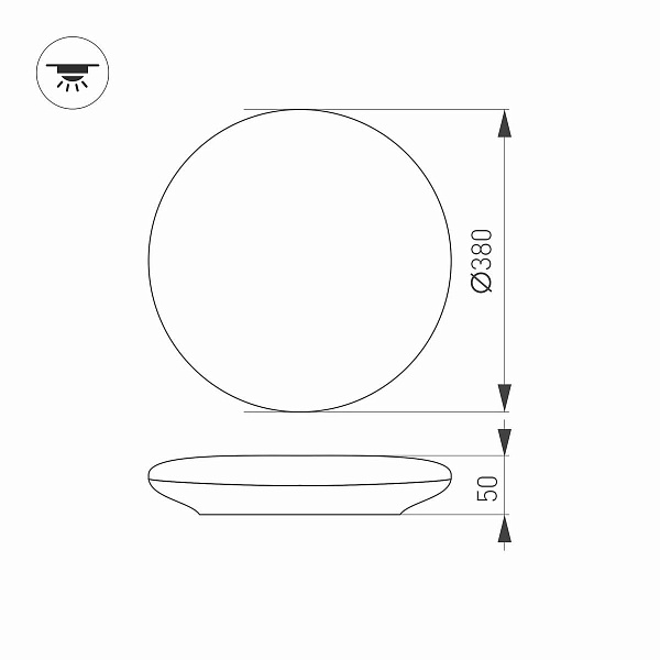 Светильник уличный потолочный ARLIGHT CL-FRISBEE 30108