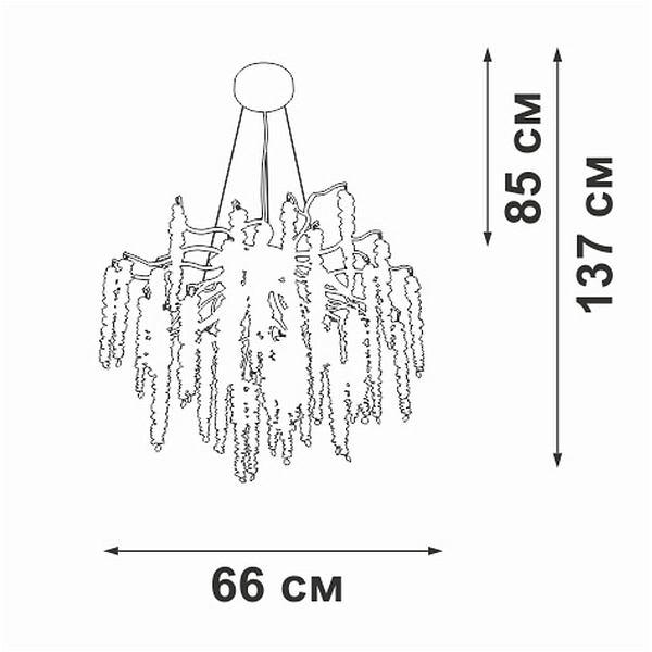 Люстра подвесная VITALUCE  V28551-9/7S