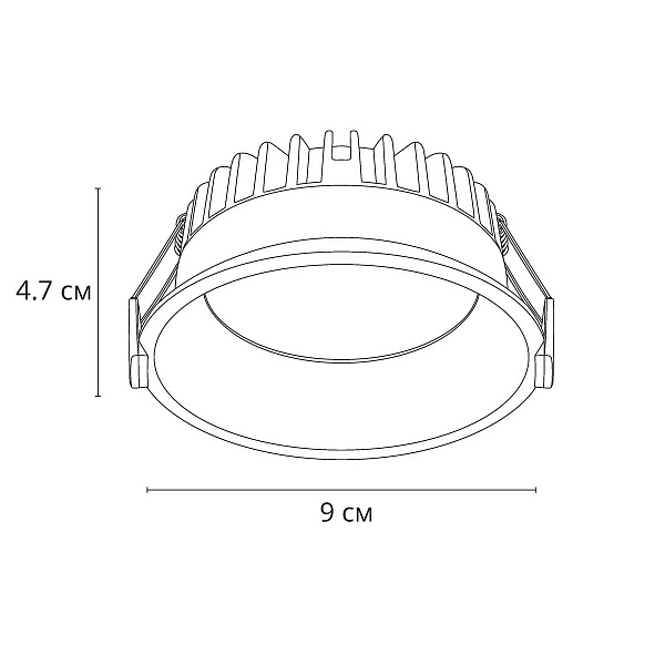 Светильник встраиваемый ARTE LAMP FRAME A7993PL-1WH