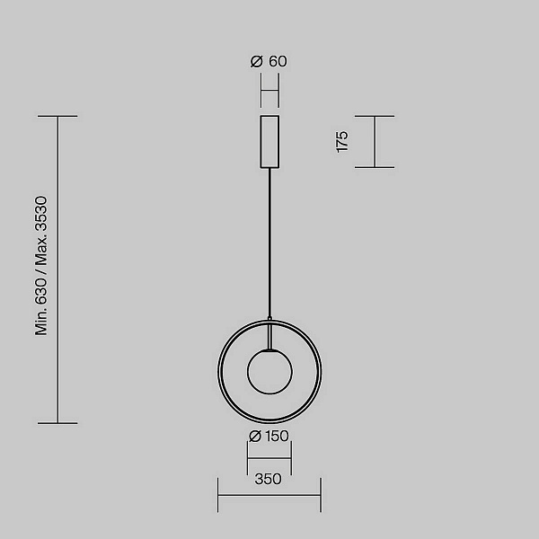 Подвес MAYTONI PAPARAZZI MOD407PL-L12B3K1