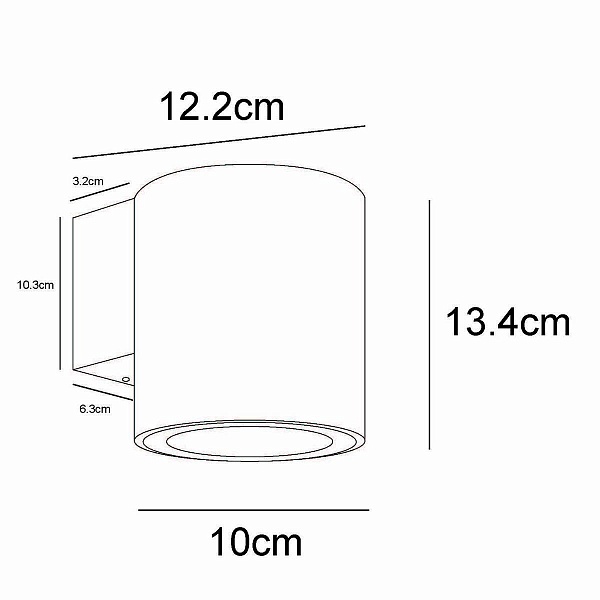 Светильник уличный настенный ARTE LAMP TORCULAR A1813AL-1BK