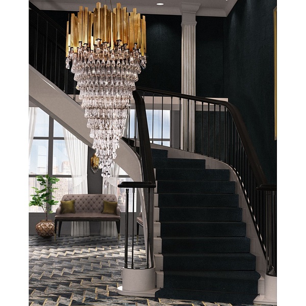 Люстра подвесная DELIGHT COLLECTION TRUMP KM0988P-26 gold