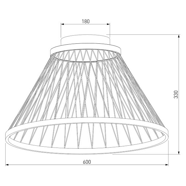 Светильник потолочный EUROSVET CESTA 40019/1 LED коричневый a069291