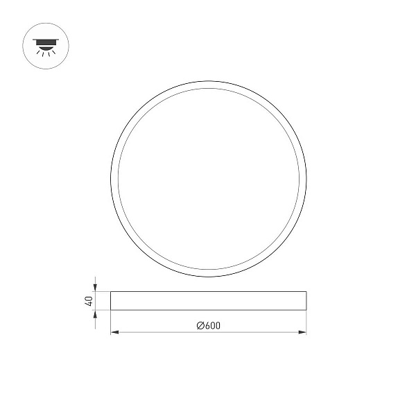 Светильник потолочный ARLIGHT SP-BASIC 020524(1)
