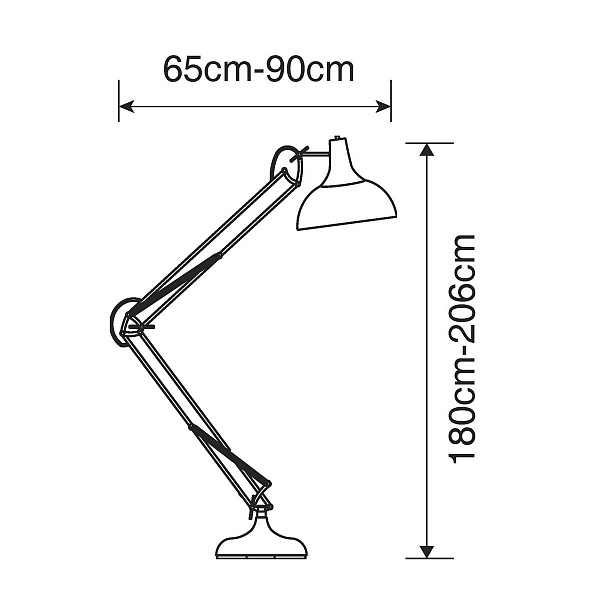 Торшер ARTE LAMP Goliath A2487PN-1WH