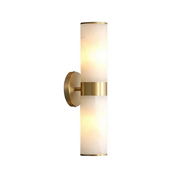 Бра DELIGHT COLLECTION WALL LAMP 6483W/B brass/white
