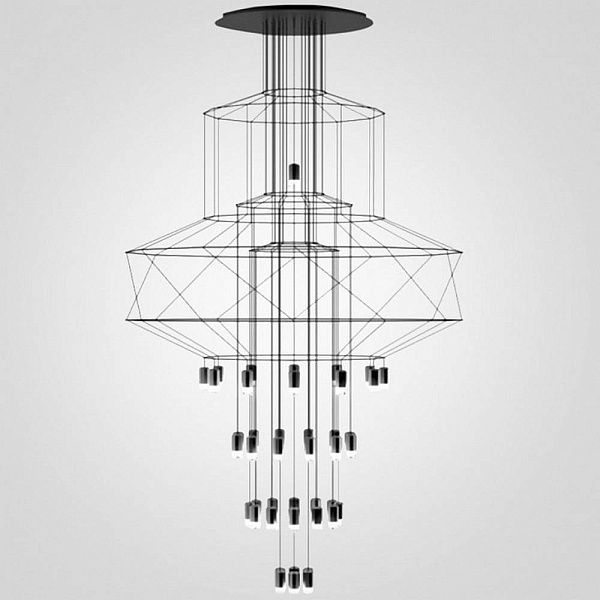Люстра подвесная IMPERIUMLOFT VIBIA WIREFLOW 75394-22