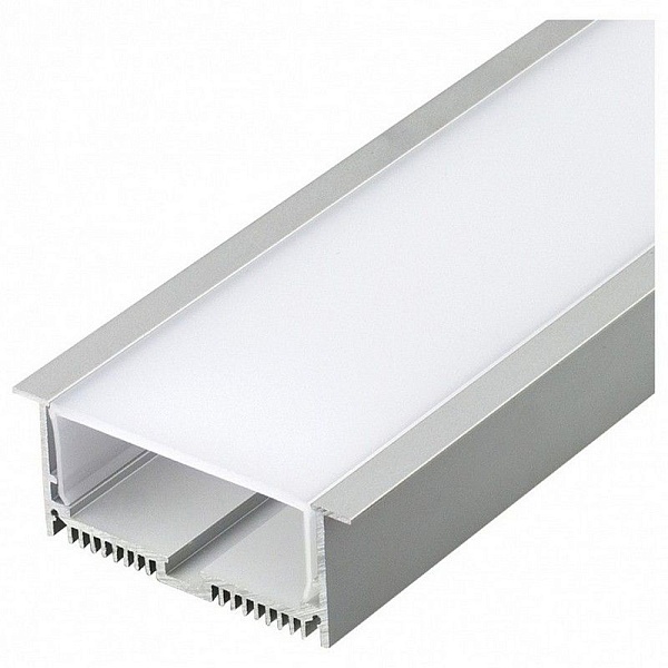Профиль для ленты LED врезной SL-LINIA88-F-2000 ANOD 88x32мм без рассеивателя (2м) 019315 ARLIGHT