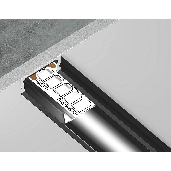 Профиль для ленты LED накладной AMBRELLA LIGHT GP GP1700BK/BK