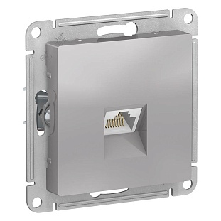 Розетка  RJ45, ATLASDESIGN, Алюминий, ATN000383, SCHNEIDER ELECTRIC