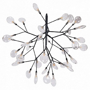 Люстра подвесная CRYSTAL LUX EVITA EVITA SP36 BLACK/TRANSPARENT