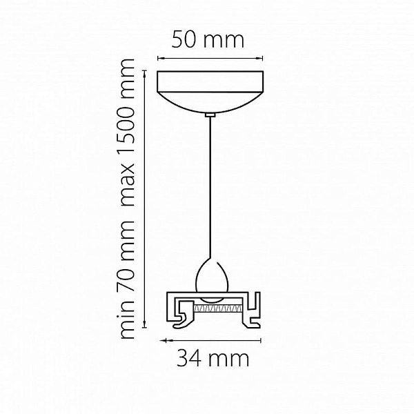 Подвесное крепление 1,5 м LIGHTSTAR BARRA 504177