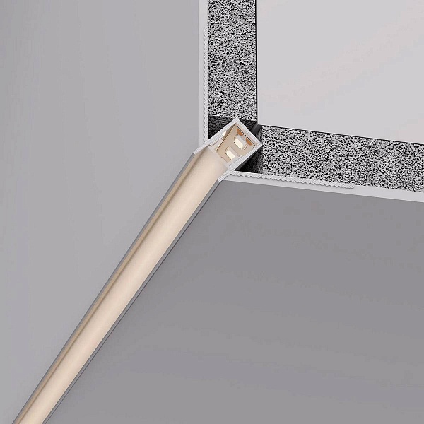Профиль для ленты LED угловой ARH-DECORE 24,3x49,8мм без рассеивателя (2м) 43162 ARLIGHT