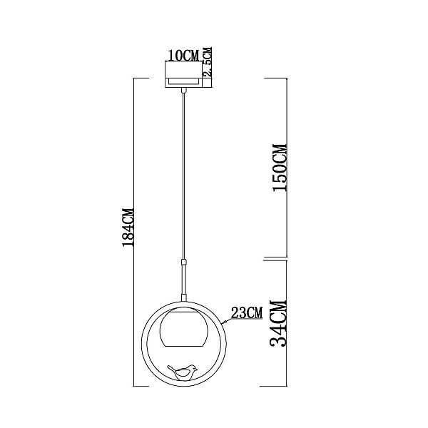 Подвес ARTE LAMP CAPRICE A4182SP-1BR