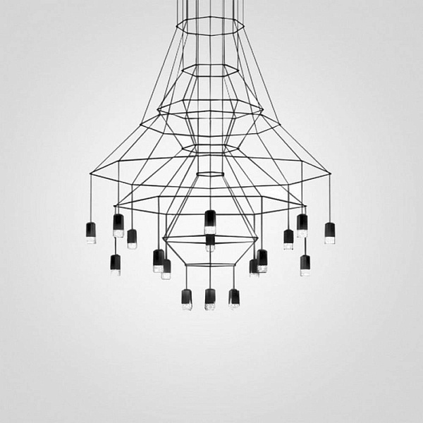 Люстра подвесная IMPERIUMLOFT VIBIA WIREFLOW 75118-22