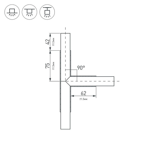 T-коннектор ARLIGHT KLUS 26243