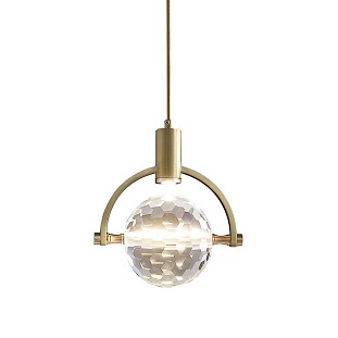 Подвес DELIGHT COLLECTION 2121 2121P/A brass/clear