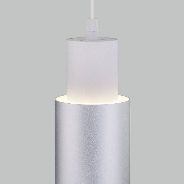 Подвес EUROSVET BENTO 50204/1 LED белый/матовое серебро
