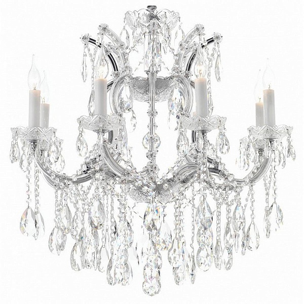 Люстра подвесная ILAMP DIAMOND 6071-8 CR+CL