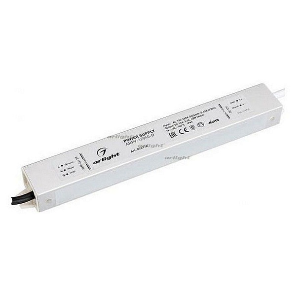 Блок питания ARPV-12040-D (12V, 3.3A, 40W) 026176 IP67 ARLIGHT