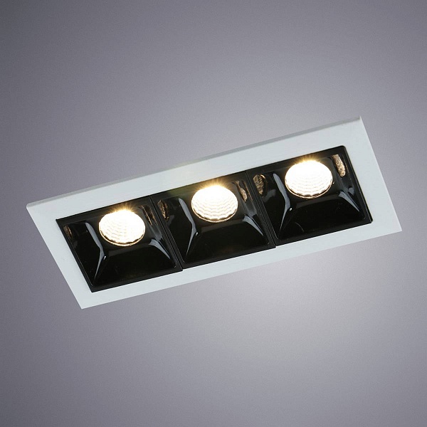 Светильник встраиваемый ARTE LAMP Grill A3153PL-3BK