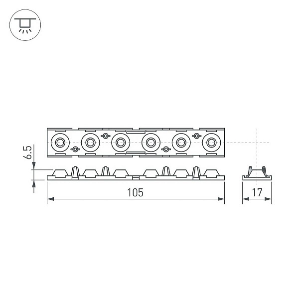 Рассеиватель ARLIGHT SL-LINE 41793