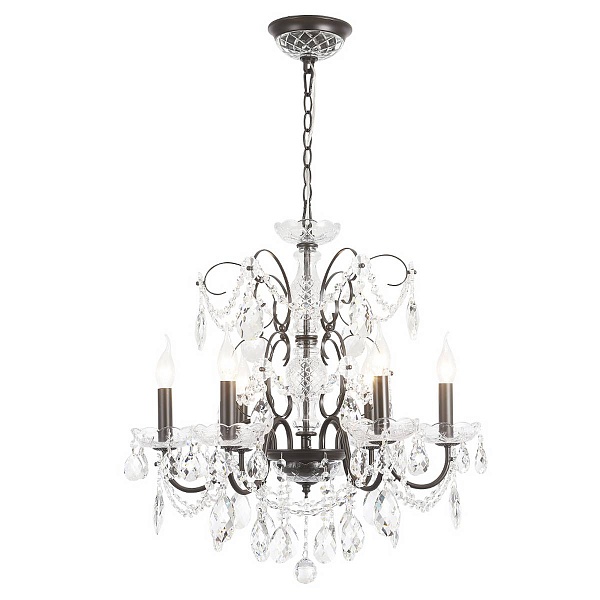 Люстра подвесная CRYSTAL LUX ODELIS SP6 BROWN