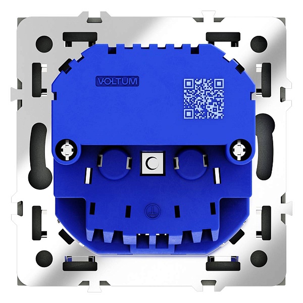 Розетка с з/к + 2xUSB, A + A, S70, Титан, VLS040406, VOLTUM