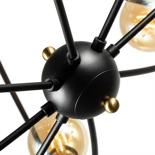 Люстра потолочная ARTE LAMP GLASGOW A1963PL-8BK