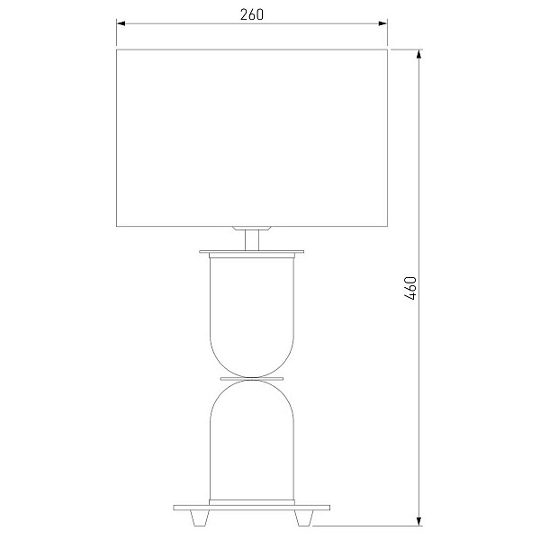 Настольная лампа EUROSVET CAPRERA 01153/1 никель a063870