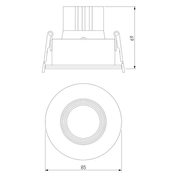 Светильник встраиваемый ELEKTROSTANDARD ARTIS 25096/LED 7W 3000 белый a066137