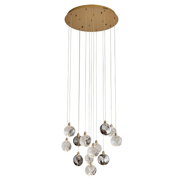 Подвес DELIGHT COLLECTION OD2440 OD2440-13 gold/clear+amber+grey