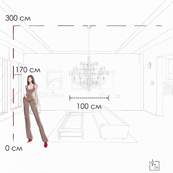 Люстра подвесная LOFT IT GINO 10196/1000 White