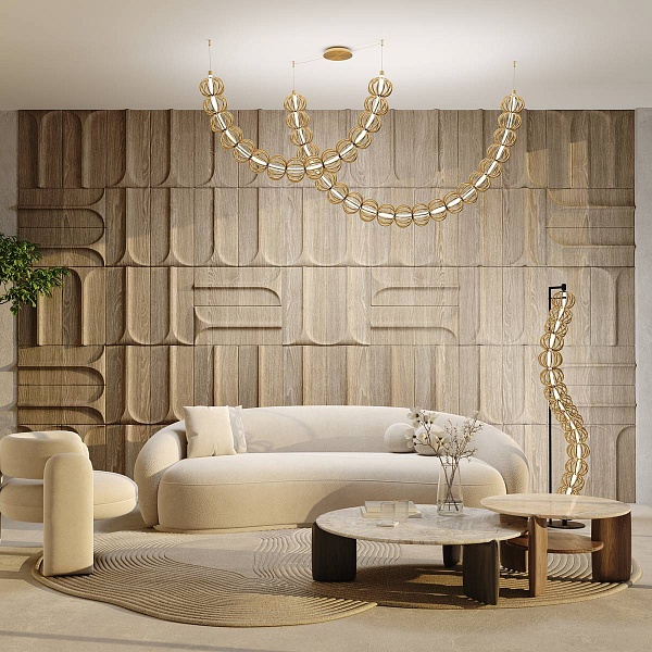 Торшер MAYTONI GOLDEN CAGE MOD216FL-L38G3K