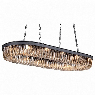 Люстра подвесная DELIGHT COLLECTION CRYSTAL BLACK KR0295P-12 black