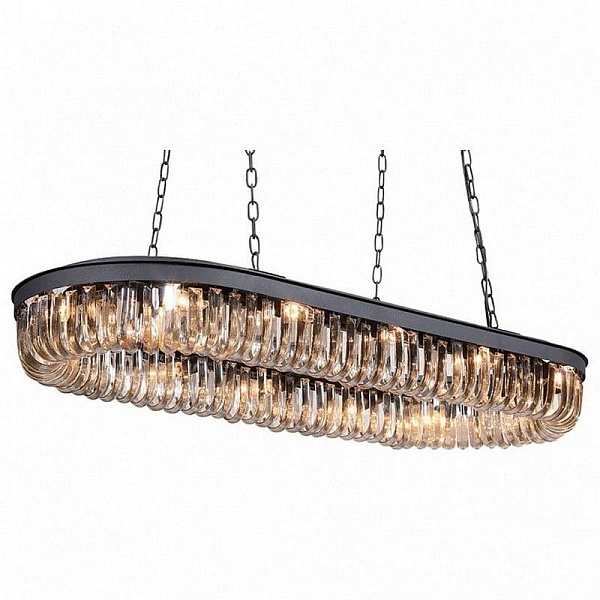 Люстра подвесная DELIGHT COLLECTION CRYSTAL BLACK KR0295P-12 black