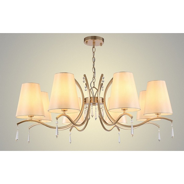 Люстра подвесная CRYSTAL LUX RENATA RENATA SP8 GOLD