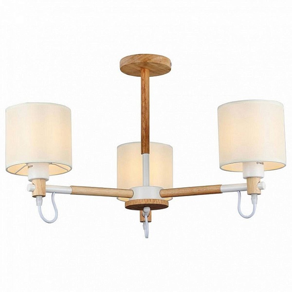 Люстра потолочная IMEX MD.19107 MD.19107-3-S-WOOD+WH