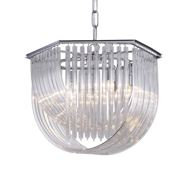 Люстра подвесная DELIGHT COLLECTION MURANO GLASS KR0116P-7L/A chrome