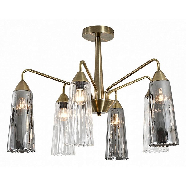 Люстра потолочная INDIGO CAMPANA 13028/6R Brass
