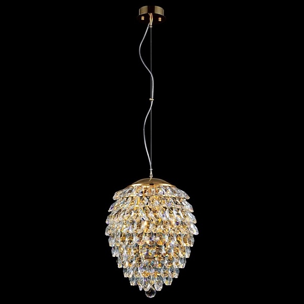 Подвес CRYSTAL LUX CHARME SP6 GOLD/TRANSPARENT