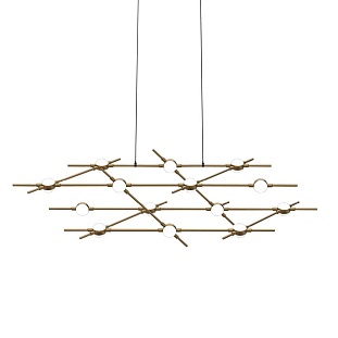 Люстра подвесная ILLUMINATI MOLECULAR MD18001067-14A  black/gold