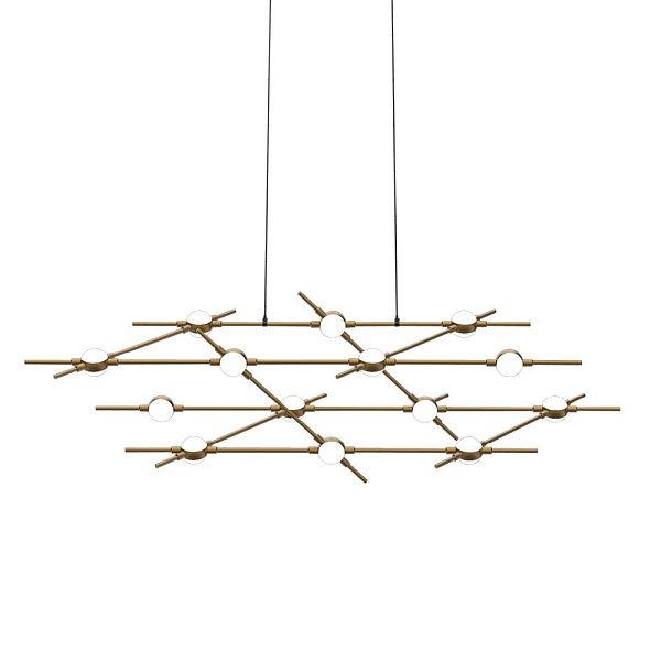 Люстра подвесная ILLUMINATI MOLECULAR MD18001067-14A  black/gold