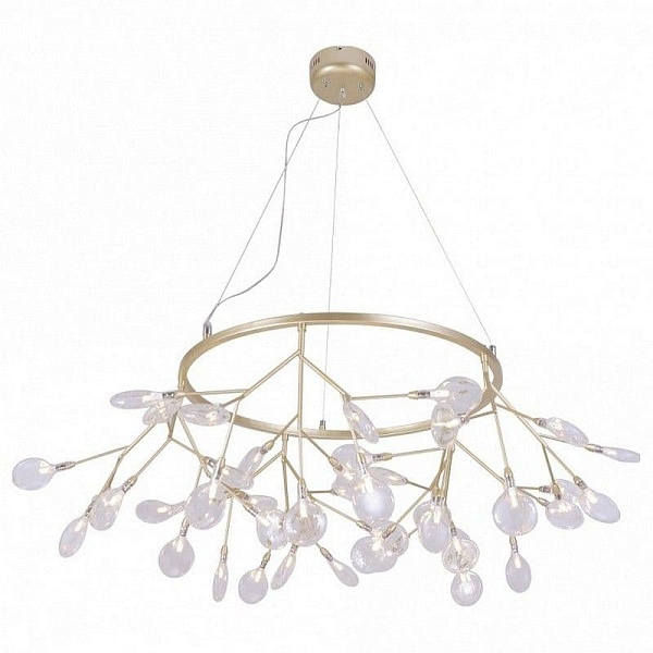 Люстра подвесная CRYSTAL LUX EVITA EVITA SP45 D GOLD/TRANSPARENT