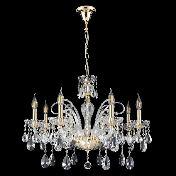 Люстра подвесная CRYSTAL LUX MONICA SP8 GOLD
