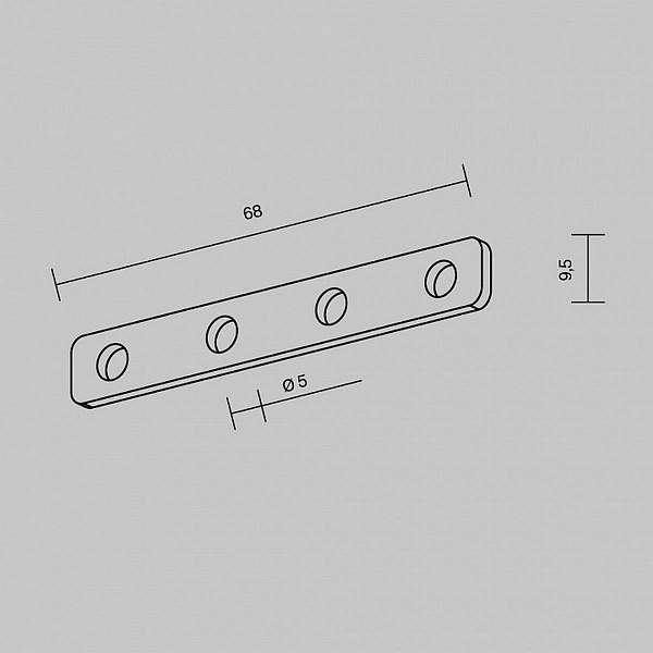 Коннектор прямой MAYTONI ACCESSORIES FOR TRACKS EXILITY TRA034D-C-42S