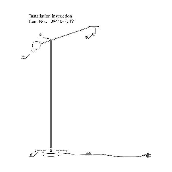 Торшер KINK LIGHT НЕКСИ 09440-F,19(3000K)