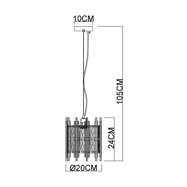 Подвес ARTE LAMP ALRUBA A1043SP-1BK